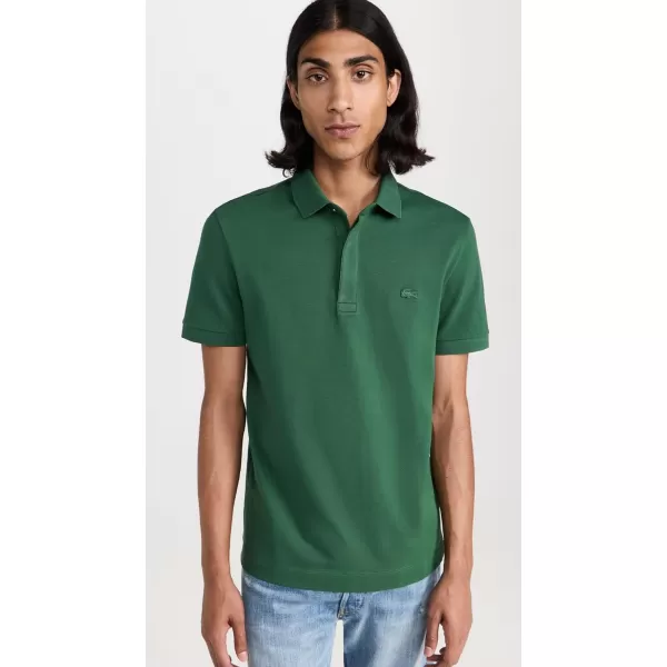 Lacoste Mens Short Sleeve Paris PoloAppalachan Green