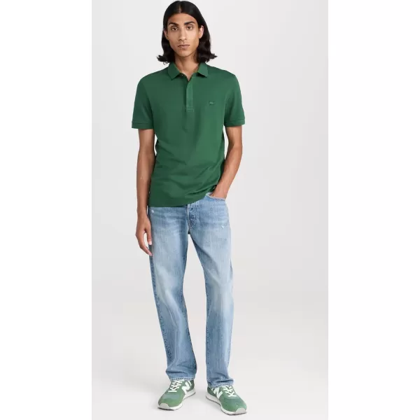 Lacoste Mens Short Sleeve Paris PoloAppalachan Green