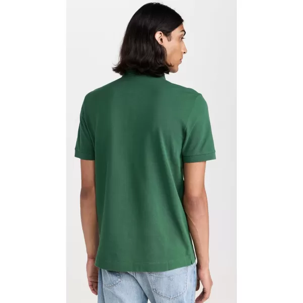 Lacoste Mens Short Sleeve Paris PoloAppalachan Green