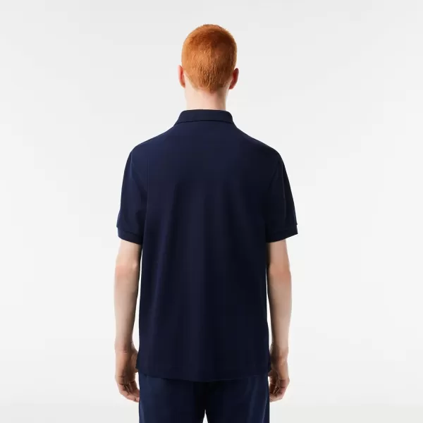 Lacoste Mens Short Sleeve Paris PoloNavy Blue