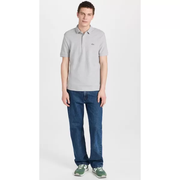 Lacoste Mens Short Sleeve Paris PoloSilver Heathered