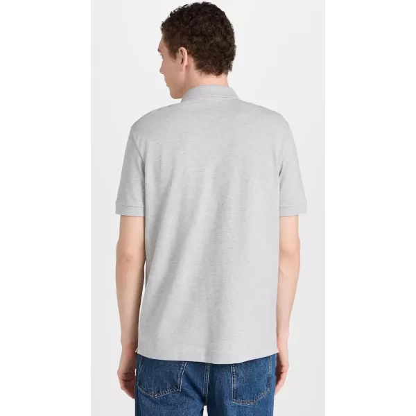 Lacoste Mens Short Sleeve Paris PoloSilver Heathered