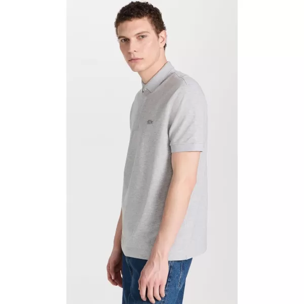 Lacoste Mens Short Sleeve Paris PoloSilver Heathered