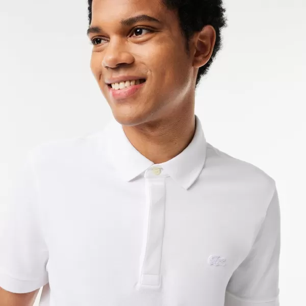 Lacoste Mens Short Sleeve Paris PoloWhite