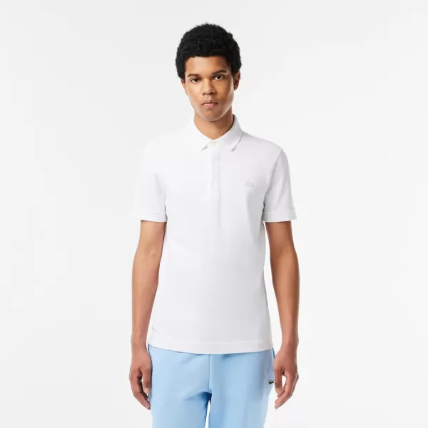 Lacoste Mens Short Sleeve Paris PoloWhite