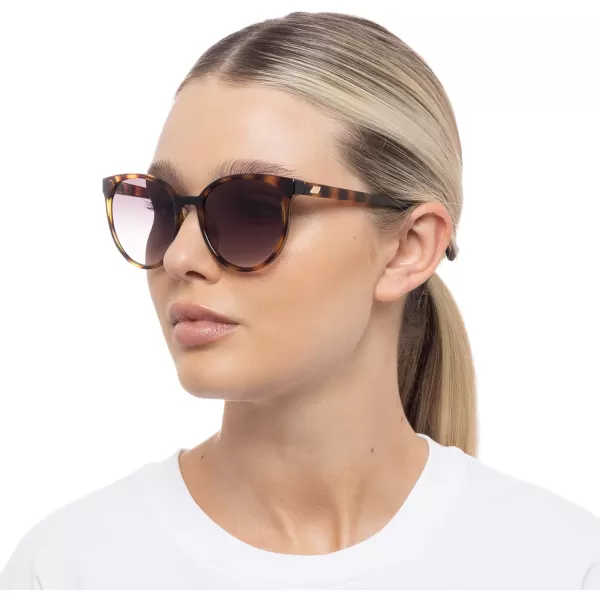 Le Specs Womens Armada Sunglasses BlackSmoke Grad One SizeTort  Gold