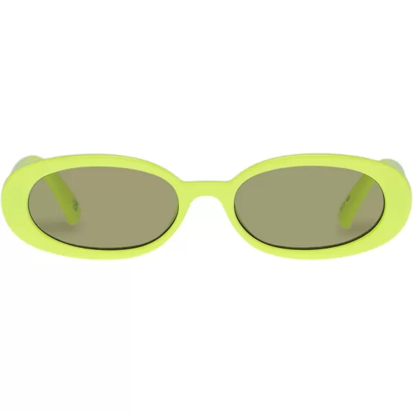 Le Specs Womens OUTTA LOVE SunglassesPine Lime