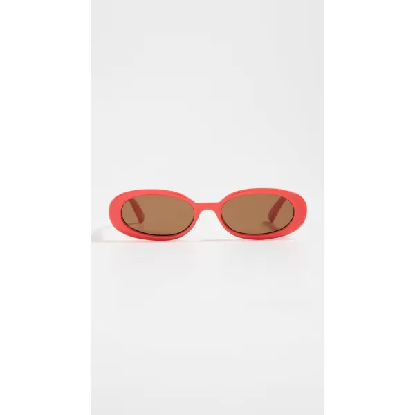 Le Specs Womens OUTTA LOVE SunglassesRed