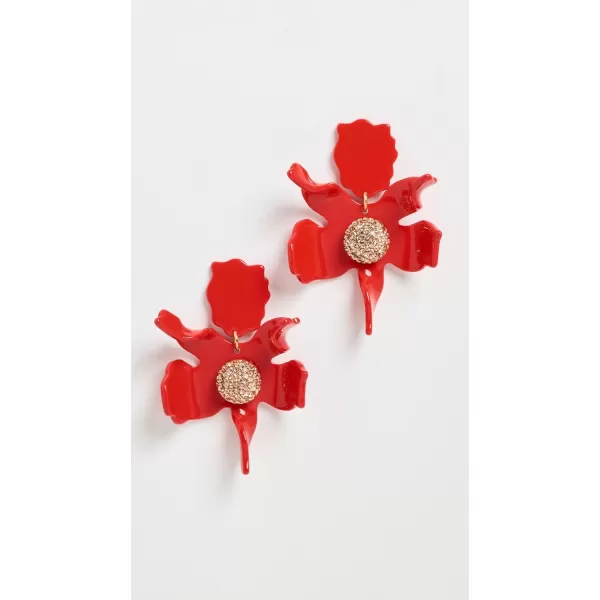 Lele Sadoughi Womens Crystal Lily EarringsScarlet