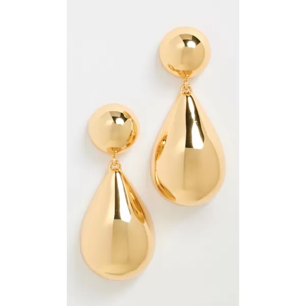 Lele Sadoughi Womens Small Dome Teardrop EarringsGold