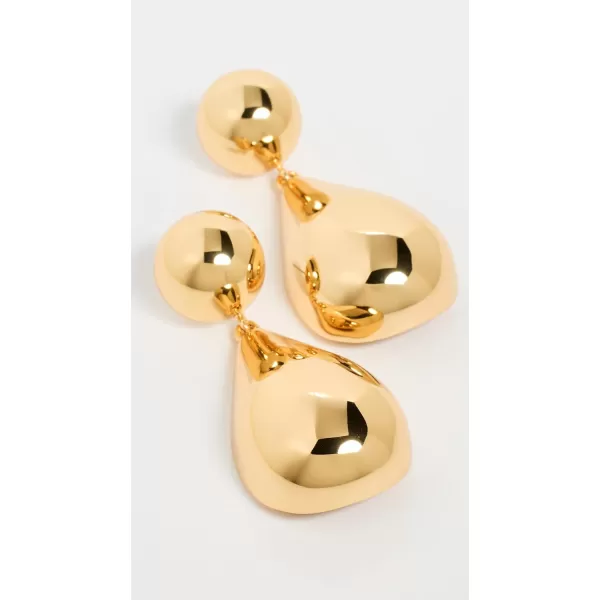 Lele Sadoughi Womens Small Dome Teardrop EarringsGold