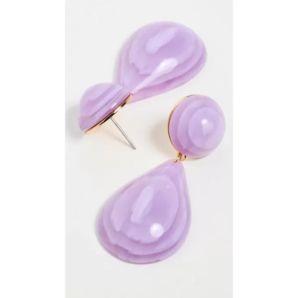 Lele Sadoughi Womens Small Dome Teardrop EarringsLilac