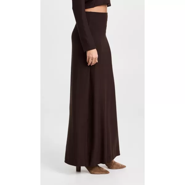 Leset Womens Lauren High Waist Maxi SkirtChocolate