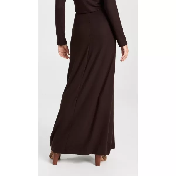 Leset Womens Lauren High Waist Maxi SkirtChocolate