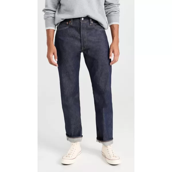 Levis Mens 501 Original JeansRainforest Rigid Selvedge