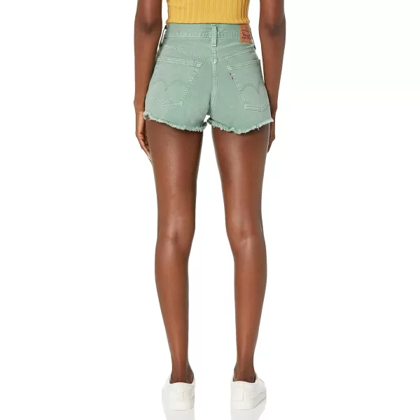 Levis Womens 501 Original Shorts Also Available in PlusStandard Dusty Granite Green