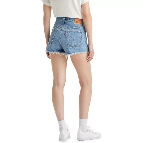 Levis Womens 501 Original Shorts Also Available in PlusStandard Medium Indigo Destructed