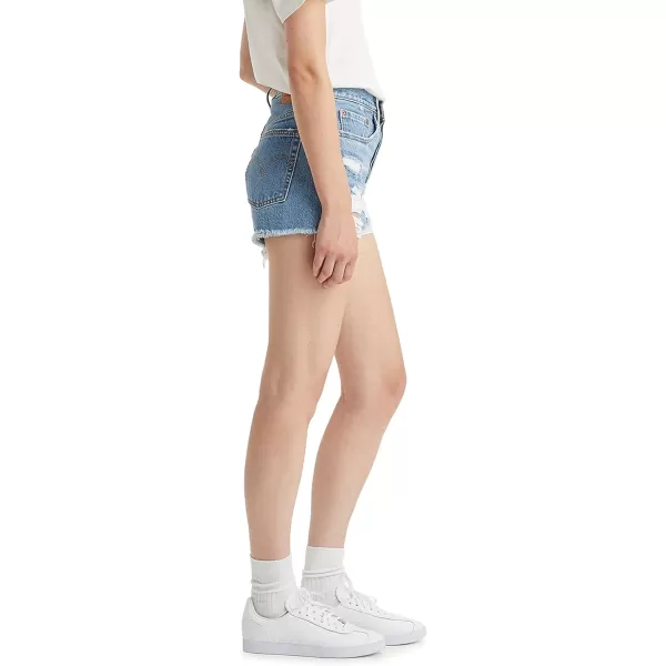 Levis Womens 501 Original Shorts Also Available in PlusStandard Medium Indigo Destructed