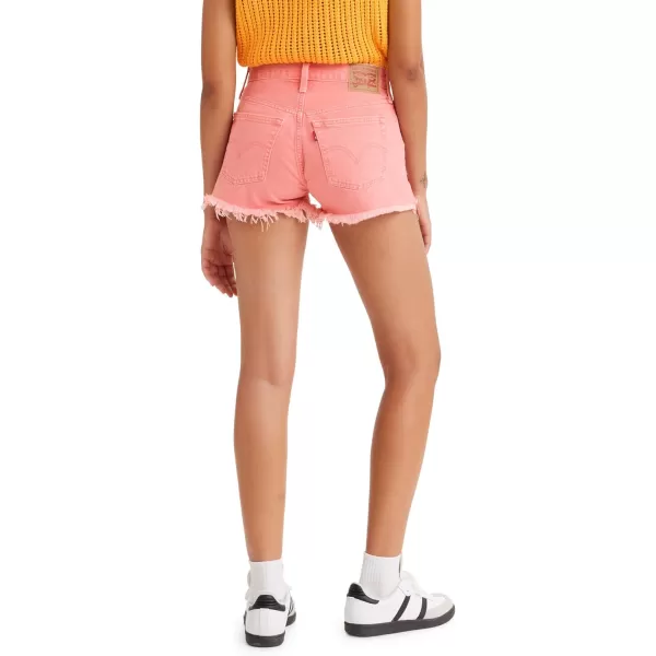 Levis Womens 501 Original Shorts Also Available in PlusStandard New Medium Pink Garment Dye