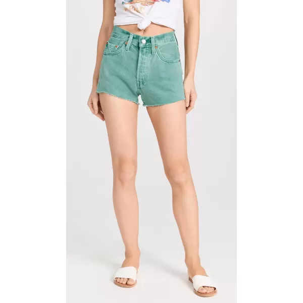 Levis Womens 501 Original ShortsDusty Beryl Green