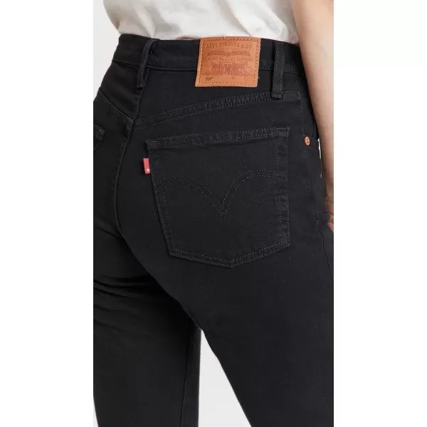 Levis Womens Premium 501 Crop JeansBlack Sprout