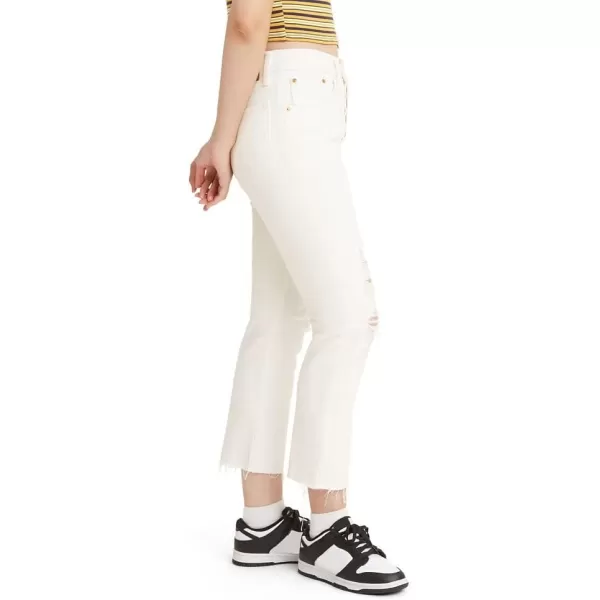 Levis Womens Premium 501 Crop JeansNew Everythings Fine  White