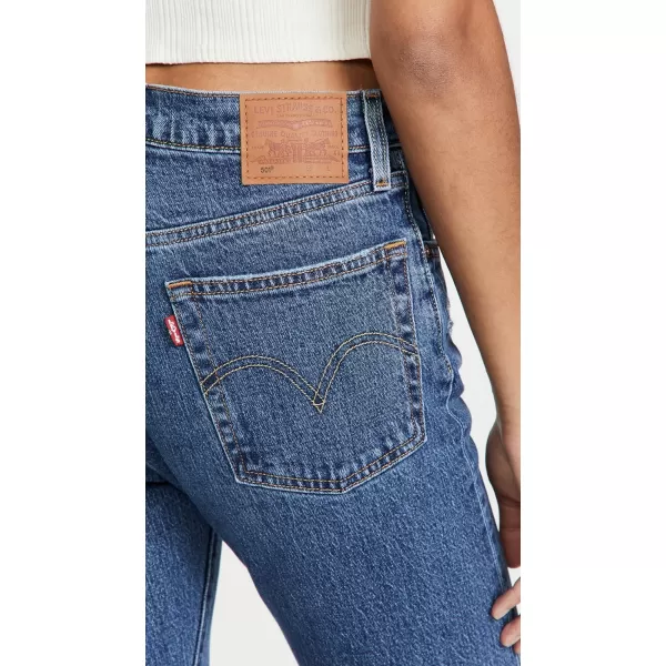 Levis Womens Premium 501 Crop JeansSalsa Middle Waterless