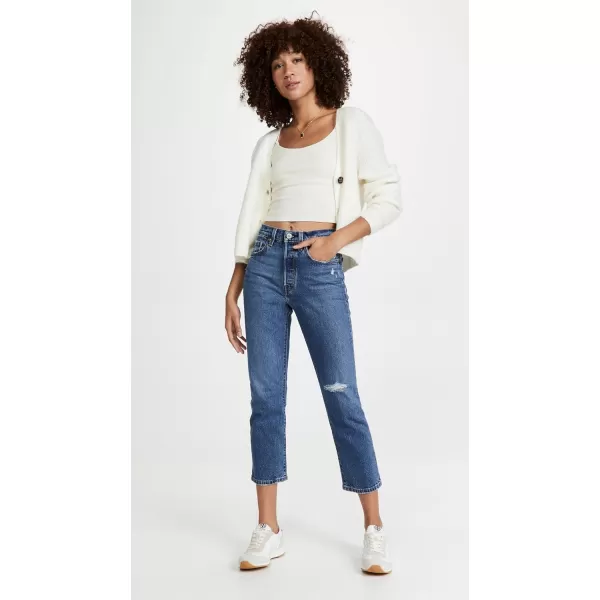 Levis Womens Premium 501 Crop JeansSalsa Middle Waterless