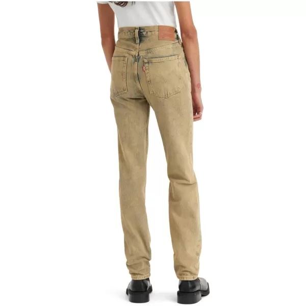 Levis Womens Premium 501 Original Fit JeansCloudy Khaki