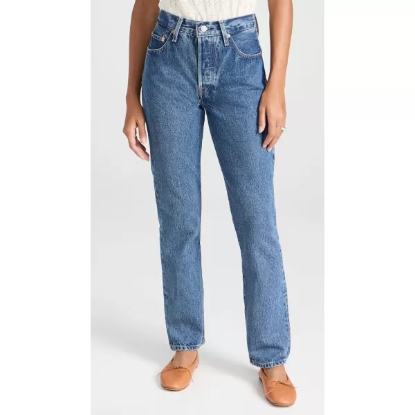 Levis Womens Premium 501 Original Fit JeansShout Out Stone