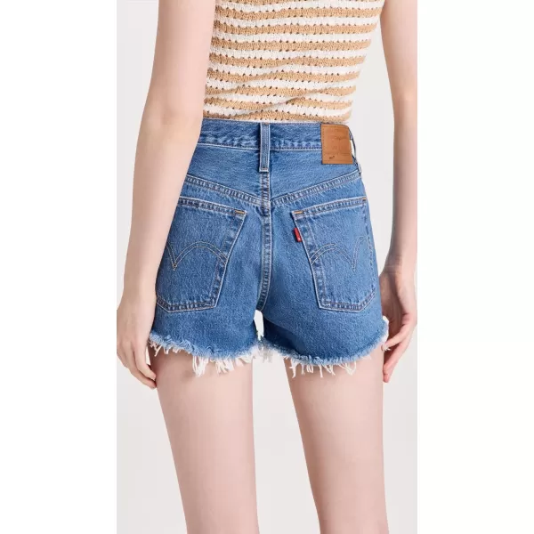 Levis Womens Premium 501 Original Shorts Also Available in PlusAthens Mid Short  Medum Indigo