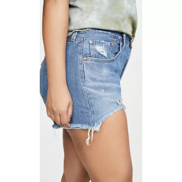 Levis Womens Premium 501 Original Shorts Also Available in PlusAthens Mid Short  Medum Indigo