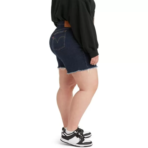 Levis Womens Premium 501 Original Shorts Also Available in PlusNew Salsa Center  Dark Indigo