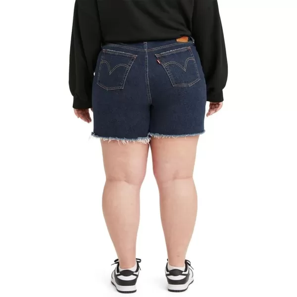 Levis Womens Premium 501 Original Shorts Also Available in PlusNew Salsa Center  Dark Indigo