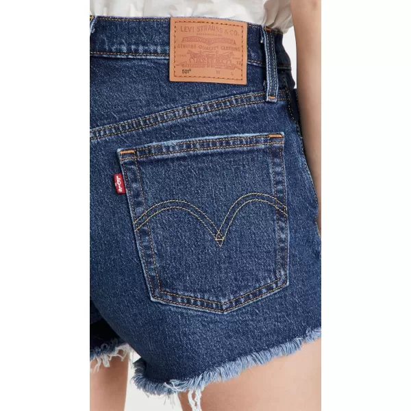 Levis Womens Premium 501 Original Shorts Also Available in PlusSalsa Destiny  Dark Indigo