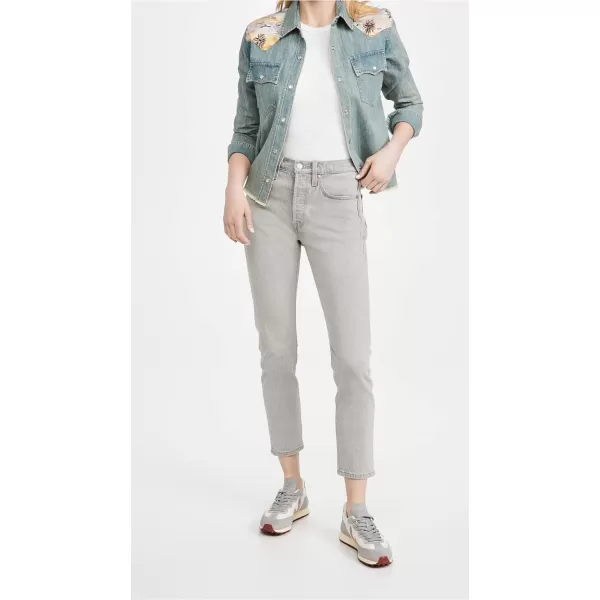 Levis Womens Premium 501 Skinny JeansUnder a Cloud  Grey