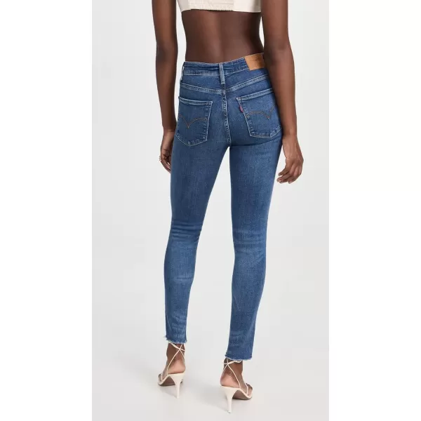 Levis Womens Premium 721 High Rise Skinny Jeans Also Available in PlusStandard Indigo Destructed