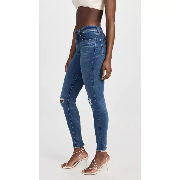 Levis Womens Premium 721 High Rise Skinny Jeans Also Available in PlusStandard Indigo Destructed