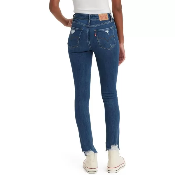 Levis Womens Premium 721 High Rise Skinny Jeans Also Available in PlusStandard Indigo Destructed