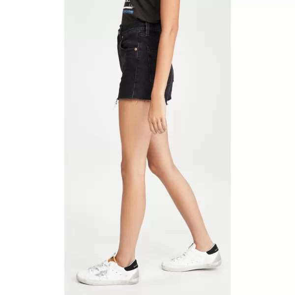 Levis Womens Premium Ribcage ShortsStandard Black Lake