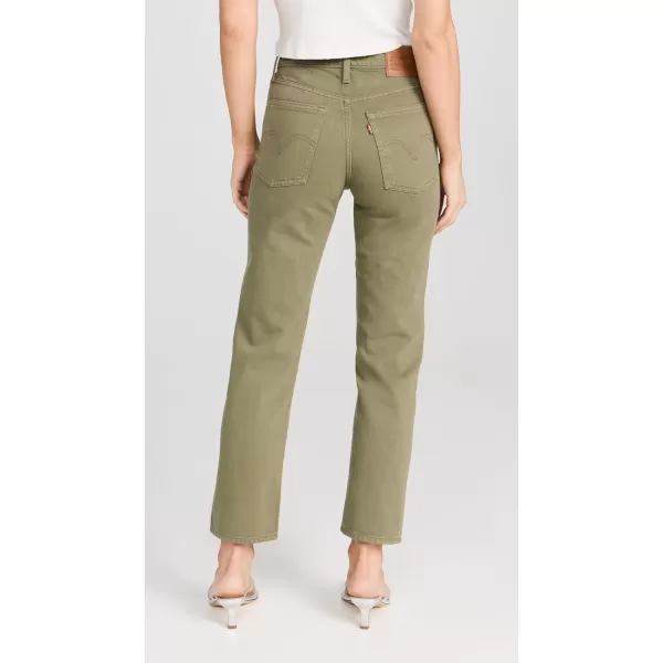 Levis Womens Premium Wedgie StraightSteeped Lichen Green