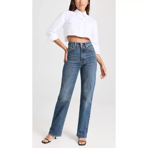 Levis Womens Ribcage Full Length JeansValley View