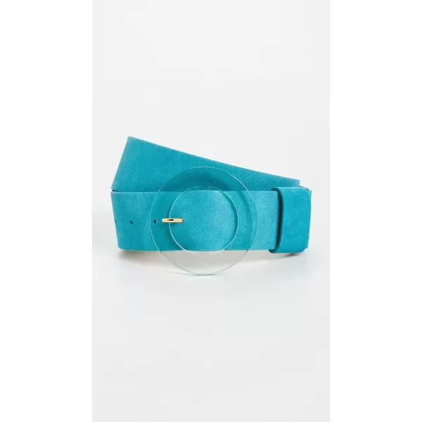 Lizzie Fortunato Womens Louise Belt In Teal SuedeTeal