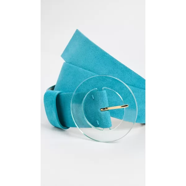 Lizzie Fortunato Womens Louise Belt In Teal SuedeTeal