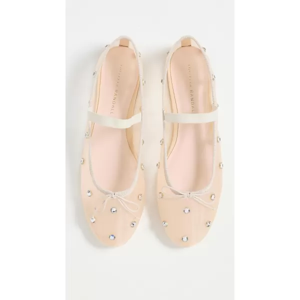 Loeffler Randall Leonie Soft Ballet FlatCreamCrystal