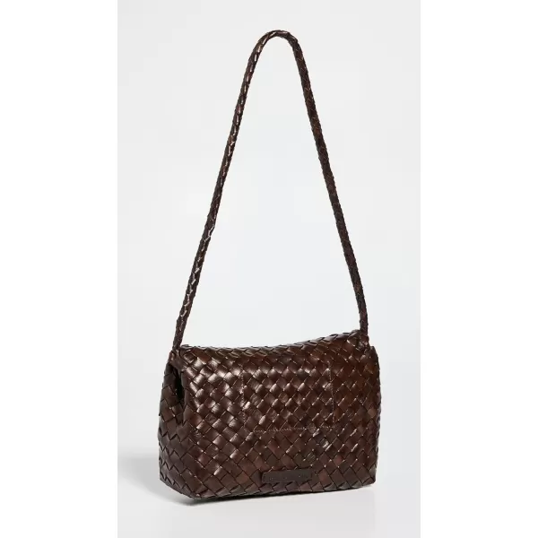 Loeffler Randall Womens Billie Flap Shoulder BagChocolate