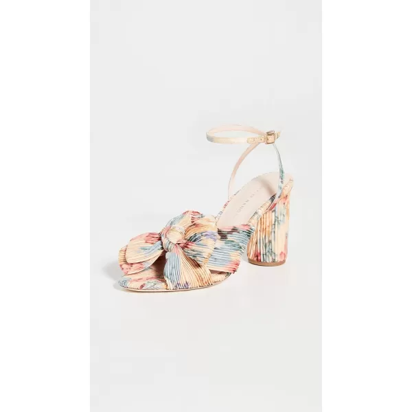 Loeffler Randall Womens Camelliaplfa Heeled SandalButter Multi Floral