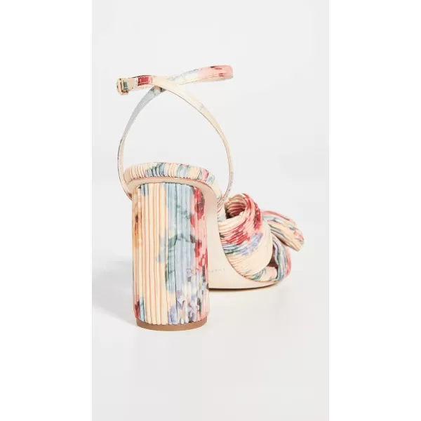 Loeffler Randall Womens Camelliaplfa Heeled SandalButter Multi Floral