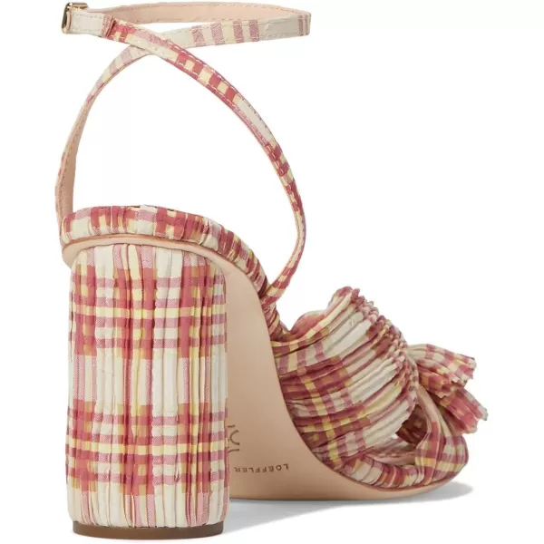 Loeffler Randall Womens Camelliaplfa Heeled SandalCranberry Plaid