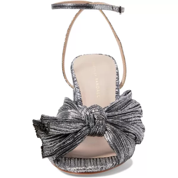 Loeffler Randall Womens Camelliaplfa Heeled SandalDark Silver